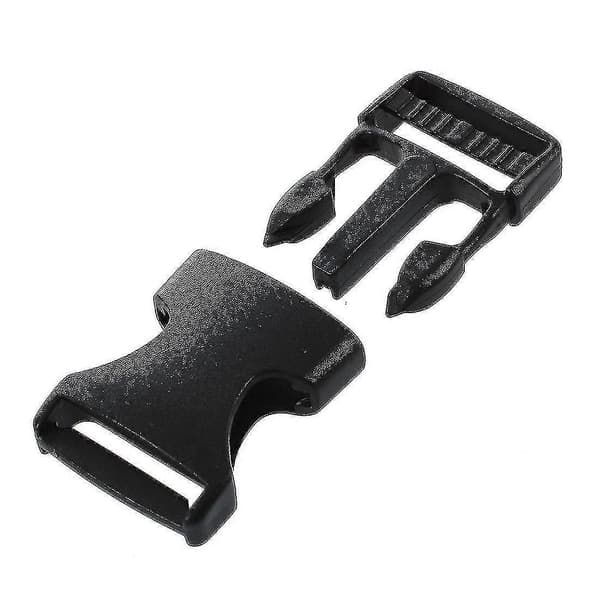 10 st 1\" 2,5 cm bredd Plast Säkerhet Snabbspännen Svart (LGL)