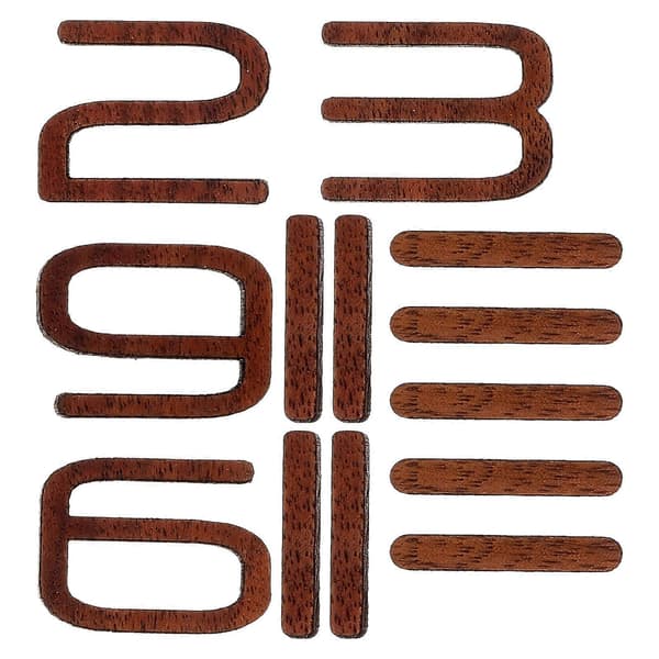 Kellon numerot DIY-kello Seinäkello Ripustettava kello Puunumerot Kodin sisustus 1 setti (LGL) Multi 2.50X1.90X0.20CM