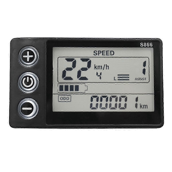 24v 36v 48v 60v S866 Panel Dasard Elektrisk Cykel LCD Display Til Elektrisk E-LGL