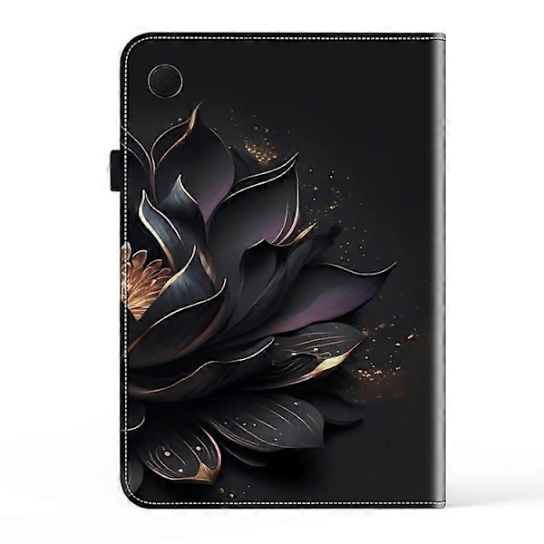 För Samsung Galaxy Tab A9+ Kristalltextur Målat Läder Tablet Fodral LGL Purple Lotus