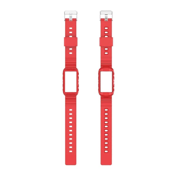 Silikone urrem i ét stykke til Fitbit Charge 4 (LGL) Red