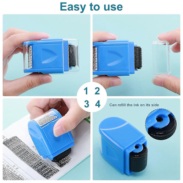 Personvernstempel Roller ID Beskyttelse Roller Stempel Identitetstyveri Beskyttelse Roller Stempel Bred Roller Sikkerhetsstempel LGL Red