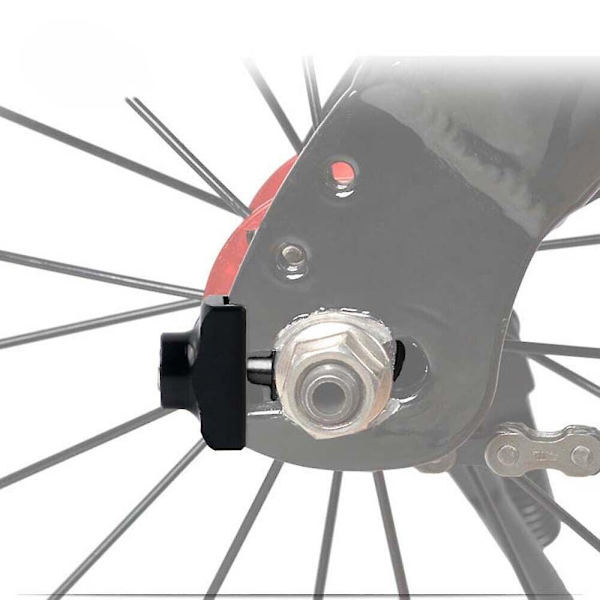 Cykelkedjetuggare Justerare Spännare Aluminiumlegering BMX Fixie Fästelement [GGL] Black