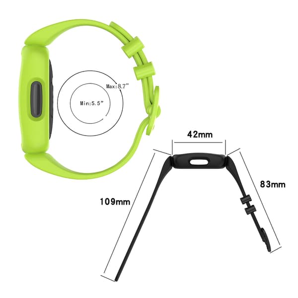 For Fitbit Inspire 2 Silikon Klokkereim (LGL) White