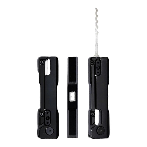 Fidget Låsplockningsset i stål med 4 plockprofiler & vridverktyg - Ångestdämpande leksak & Portabel Låssmed EDC Utrustning LGL Black