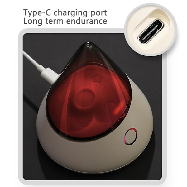 Mini Farverig Natlampe med Åndedrætslys 1200mAh Genopladelig Natlampe LGL Purple