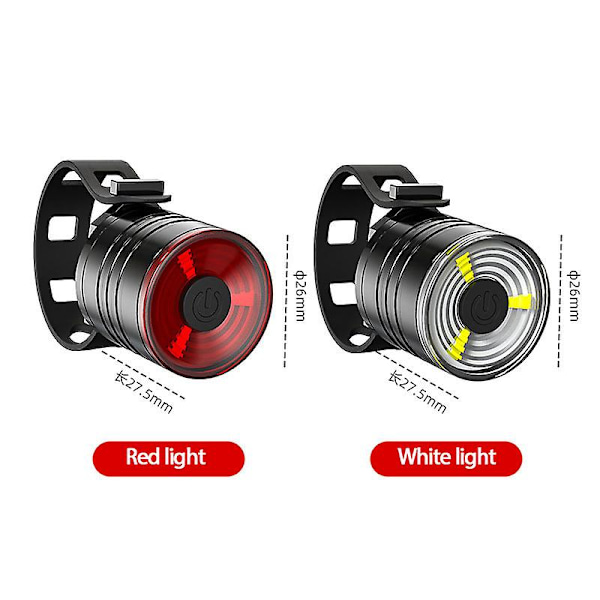 3 Moduser Sykkel Baklys 200 Lumen Vanntett Hjelmlys Nattsykling Varsellys Sykkel Baklys Sykkeltilbehør LGL Red