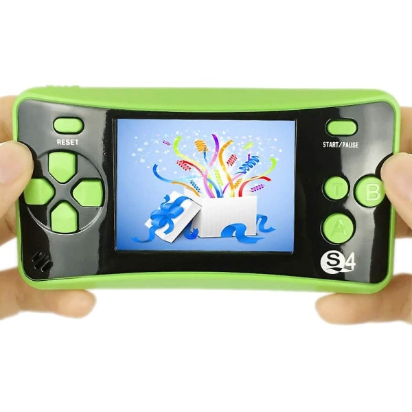 Kannettava kädessä pidettävä pelikonsoli lapsille, järjestelmäpelikonsolit Player Great Birthday Gift Green green