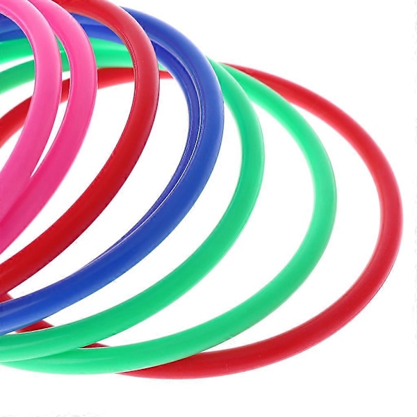 10 st Plast Kastringar Mål Kasta Karneval Trädgårdspark Spel Barn Intelli LGL 13.5 cm inner diameter