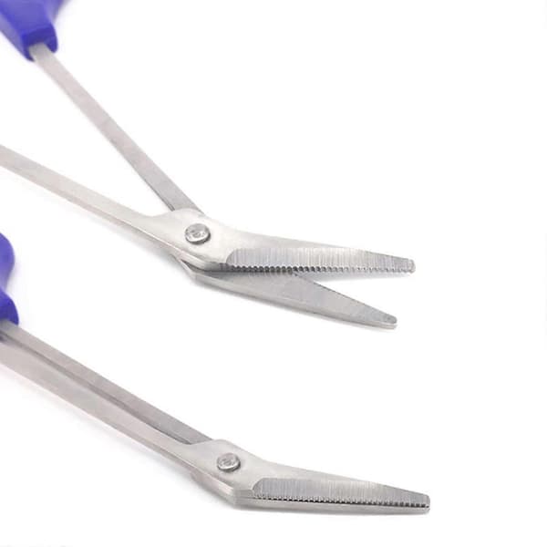 Rustfri Stål Lange Håndtag Tåneglklipper Ergonomisk Greb Blå Kraftig Pedicure Trimmer (LGL)