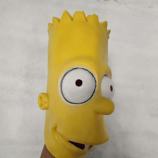 The Simpsons Bart Mask Halloween Högkvalitativ Latex Kostym Mask (LGL)
