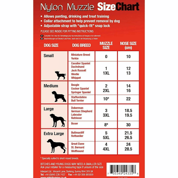 Nylon Hundekurv Størrelse 3 LGL