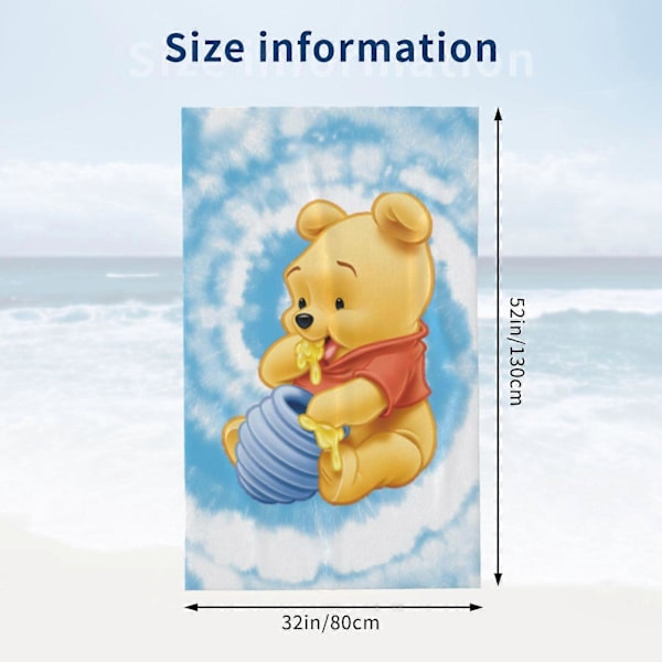 i430 Söt Nalle Puh Badhandduk xYJ4079 LGL 130x80cm 52x32in