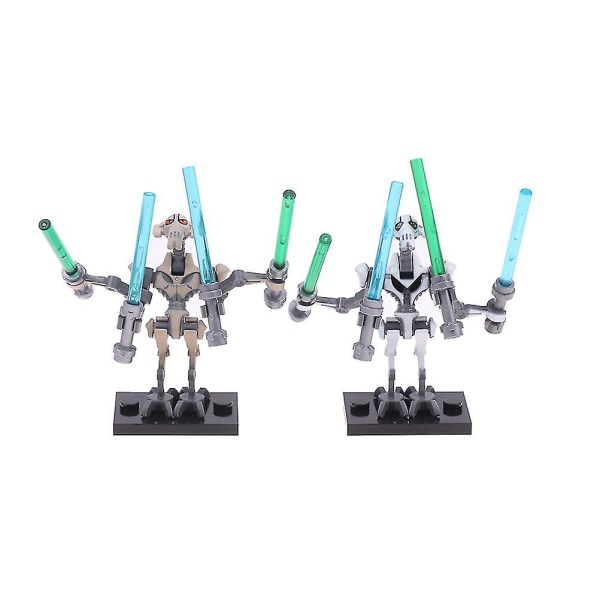 Anime Star Wars General Grievous Model Samlet byggeklodser Legetøj til børn Gave[GL] White A2