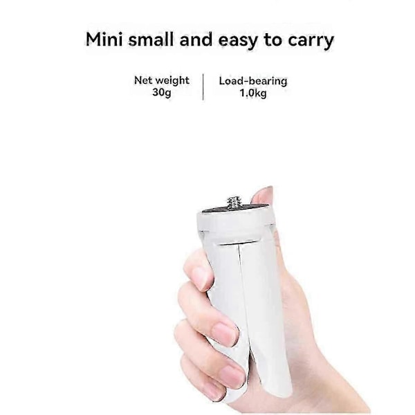 Mini Stativ Telefonstabilisator för Förbättrad Fotografering & Videografi Vit LGL