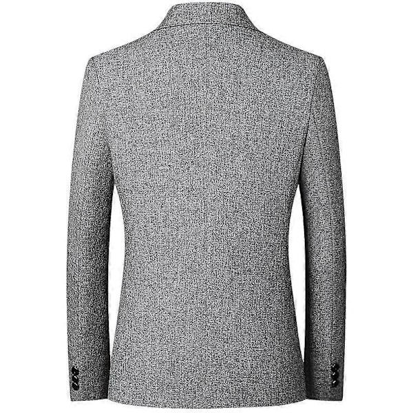 Herrkläder Stilren Formell Kostym Herr Kostym Affär Kontor Bröllop Kostym Topp Jacka Kavajer LGL black XXL