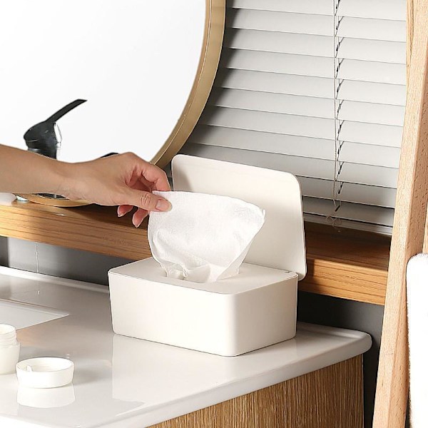 1 st Våtservetter Box, Baby Wipes Box, Förvaringslåda för Papper, Toalettpappersbox (LGL)