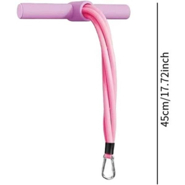 Elastiskt träningsrep, benförlängare – Elastiskt träningsrep – Bälte – Stretchingring – Träning – Rosa rep (LGL)