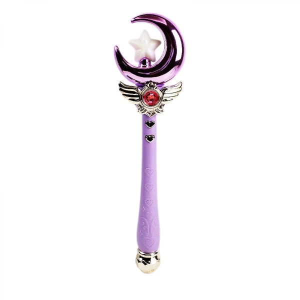 Magic Fairy Stick, Star Moon Shape Princess Stick Barn Fairy Sticks Med Ljus & Musik Sailor Moon Wand