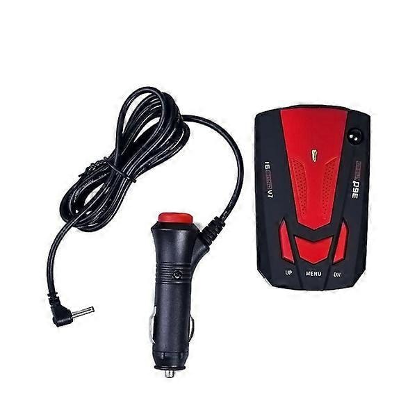 360 asteen auton 16 kaistan V7 GPS-nopeusvaroitus tutkanpaljastin äänihälytys laser LED LGL Red