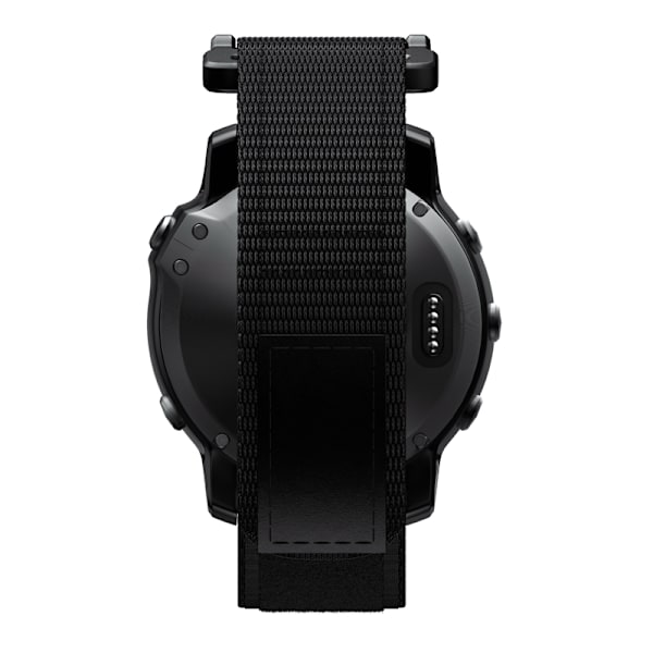Garmin Fenix 6X/5X/3/3 HR ranneke 26 mm Nylon (LGL) Svart Sort