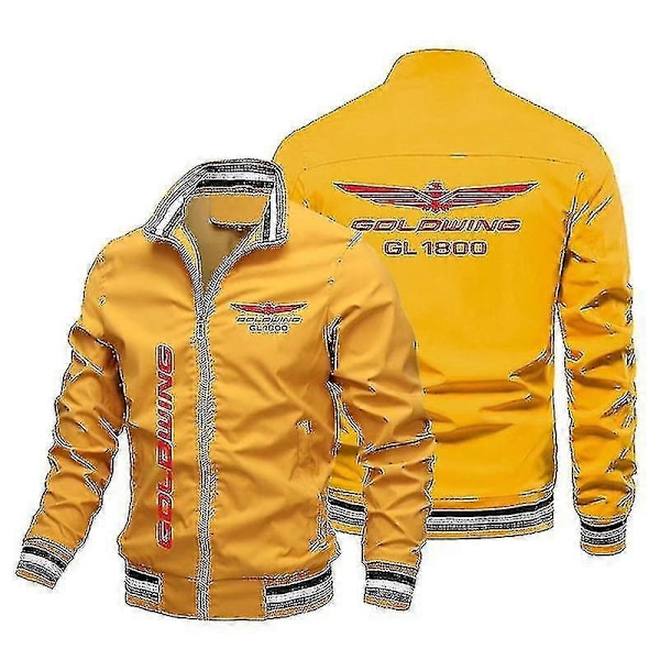 Herrejakker Vindjakker Herre 2021 Ny Honda Gold Wing Printede Jakker Herre Dame Vindjakker Mode Udendørs Motorcykel Bas LGL 4XL Gold