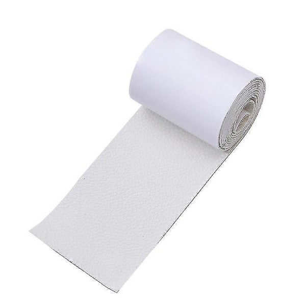 Läderreparationskit för soffor och bilar, läderreparationslappar supertunna vinylreparationskit LGL White
