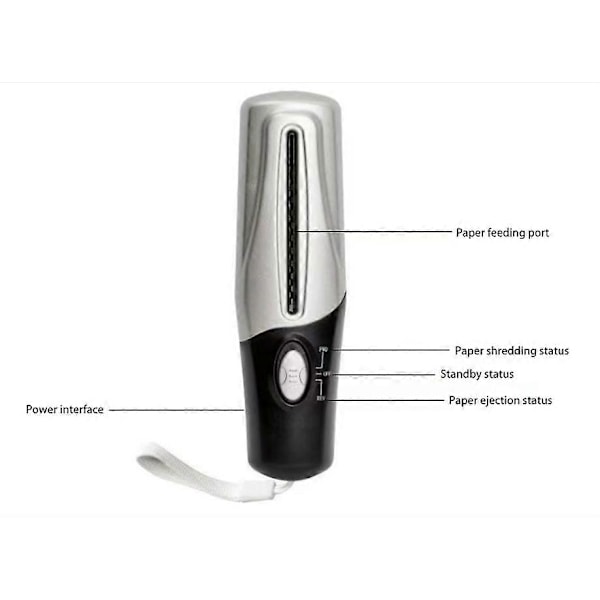 Personlig Makuleringsmaskin, Manuell Papirmakuleringsmaskin for Hjemmebruk, Mini Papirmakuleringsmaskin LGL Silver