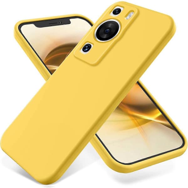 Flydende silikone etui til Huawei P60/P60 Pro (LGL) Yellow