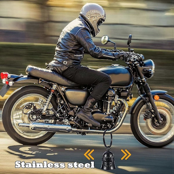 2025 Moottoripyörän Risti Kello - Moottoripyörän avaimenperä Biker Bells suojaa kuljettajaa (LGL)