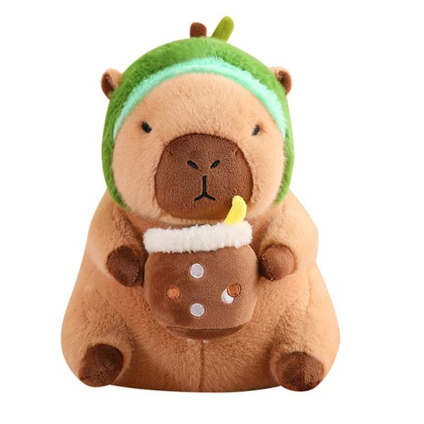 30cm/40cm Capybara pehmolelut Lapset Rumat ja söpöt täytetyt nuket Halattava tyyny irrotettavalla päänpeitteellä