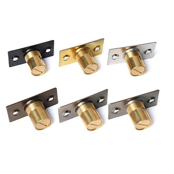 Magnetisk dørlås, justerbar dørkrog, messing (LGL)