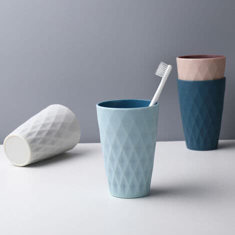 450 ml plastkopp, nordisk design, solid og fallsikker (lys blå) (LGL)