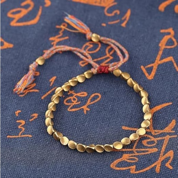 Tibetanskt koppararmband för män och kvinnor, buddhistiskt lyckoarmband för att förebygga artrit, skyddar och välsignar män och kvinnor, legering (LGL)