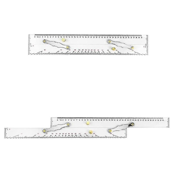 Marine Parallel Ruler Clear Scales, Mapping Points To Pull Parallel Ruler 450mm, Nautiske Kort Pa [GGL]