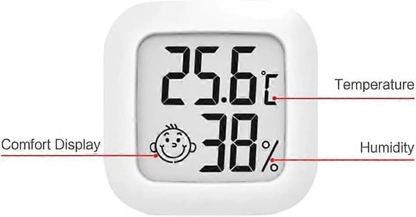 Mini Högprecisions Digital Hygrometer Termometer för Inomhusbruk (LGL)