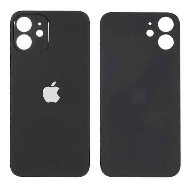 Batterilucka för iPhone 12, reservdel för reparation (Stort Hål) - Grön LGL Multicolor Black
