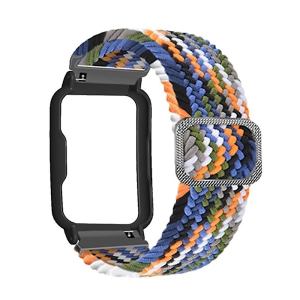 Nylonstickat elastiskt klockarmband för Oppo Watch Free, Ersättningsarmband med klockfodral LGL Multicolor Style C Other OPPO Models
