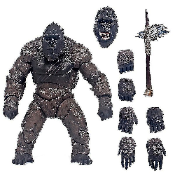 2021 King Kong Vs Godzilla Gorilla Monster Model Pvc  Dyrefigurer Leke Bursdag [LGL]