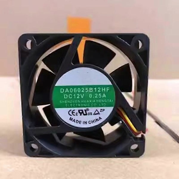 DA06025B12HF 6025 12V 0,25A 6CM 3-leder Inverter Køleventilator LGL DA06025B12HF