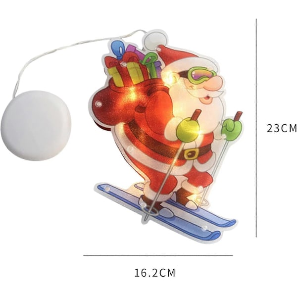 LED Sugekop Julemand Lampe, Lys Kæde Julevindue-Juledekorationslys (LGL)