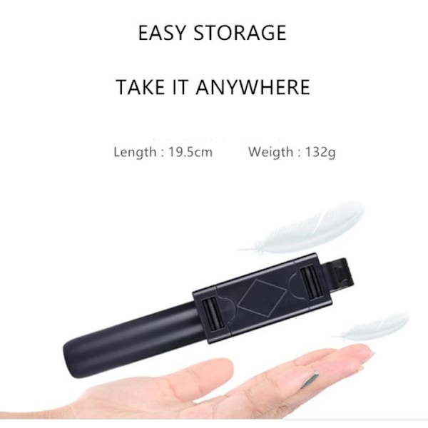 INF Selfie stick / tripod med trådløs fjernbetjening (LGL)