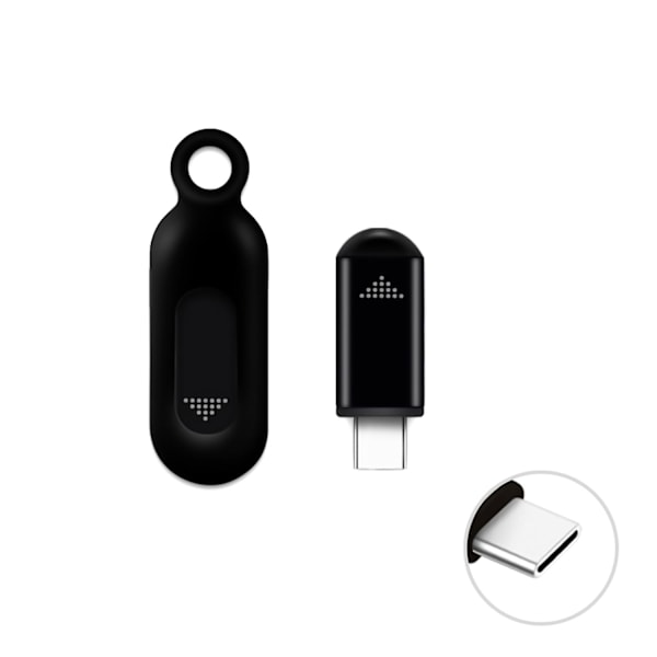 Trådlös Smarttelefon Infraröd Sändare Universell Mini Fjärrkontroll med Typ-C Anslutning Rep LGL Black