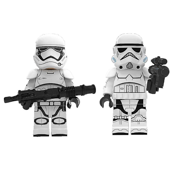 Clone Troopers Commander Minifigurer Star Wars Byggklossar Leksaker 8PCS