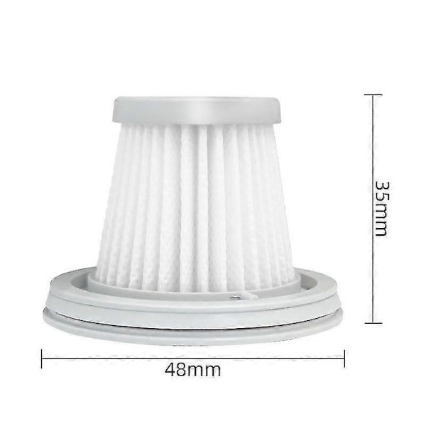 2 stk. Hepa-filter kompatibelt med Mijia Handy støvsuger til hjemmet, bilen, mini trådløs vaskbart filter reservedele A -cdsx LGL As Shown