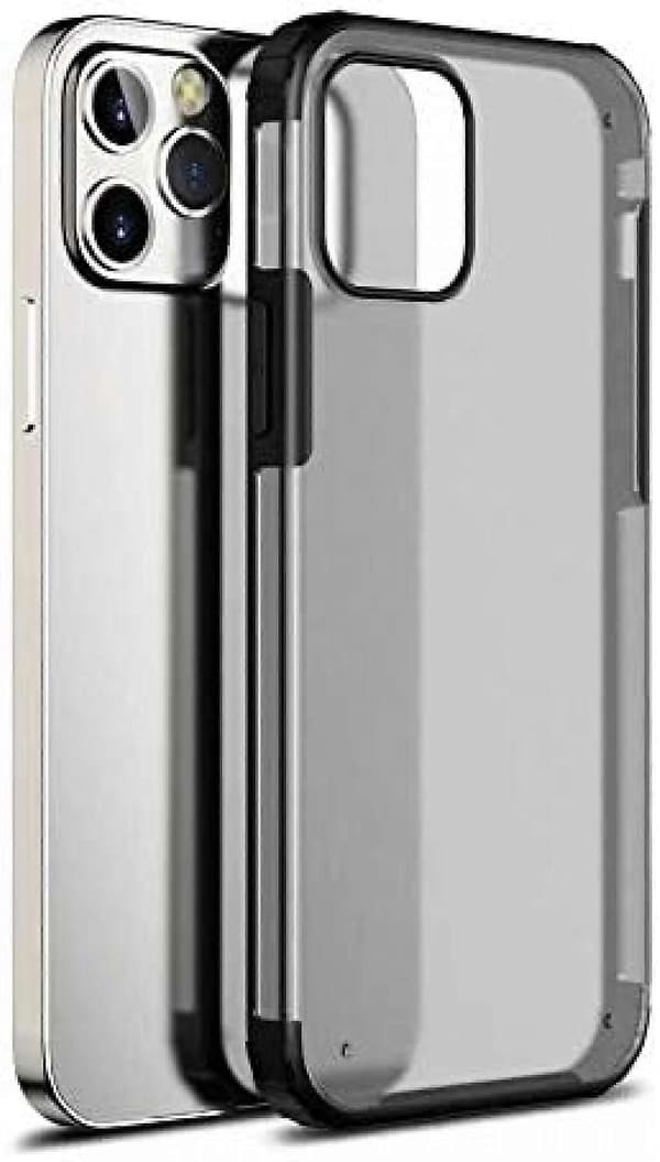 bavurmak iPhone 13 TPU+PC Laser Silikonikuori - Musta (LGL)