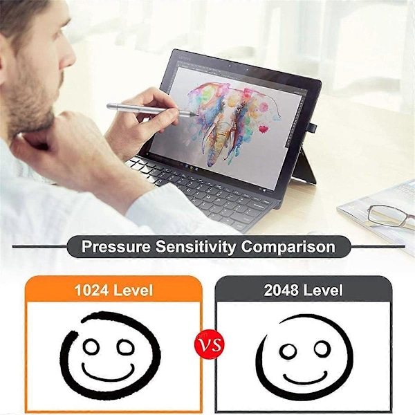 Pen til Elite X2 1013 G3, EliteBook X360 G2/G3/G4, ProBook G1/G2, Elite Laptop Pen til T4Z24AA LGL SilverGray
