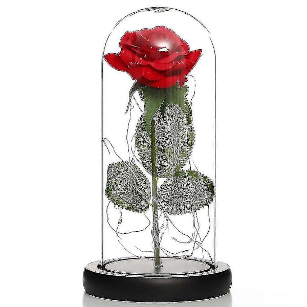 Evig Rose I Glas Fødselsdagsgave Mors Dag LGL red