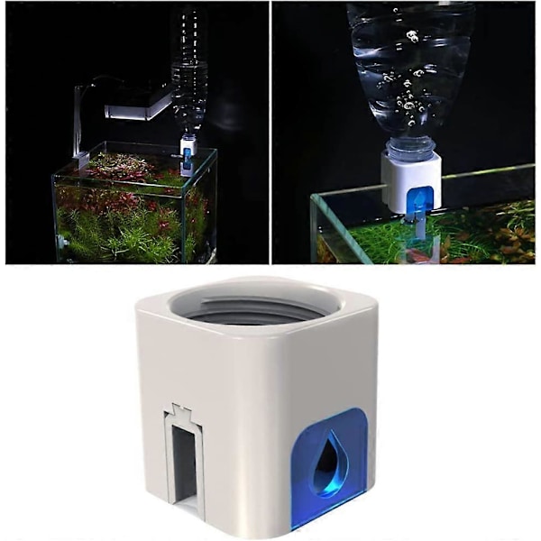 Akvarium Automatisk - Vandpåfyldning Akvarium Mini ATO System Fisk Skildpadde Tank Vandstandsregulator Uden Ledningsføring Flydeventil - Blå (LGL)