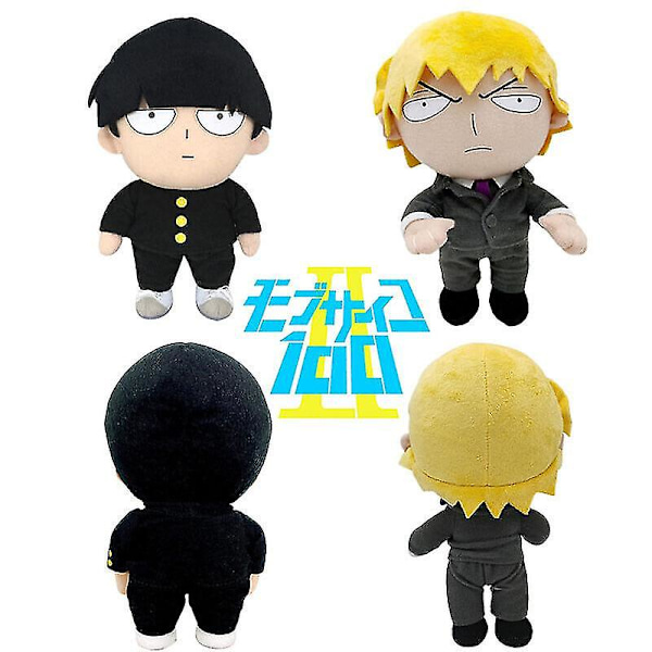 Mob Psycho 100 Reigen Arataka Plyschleksak Docka Barn Julklapp Födelsedagspresent Samlarobjekt [GGL] Black